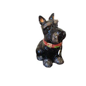 Jeffery Banks David’s Cookies Cookie Jar Scottish Terrier 12” Y4